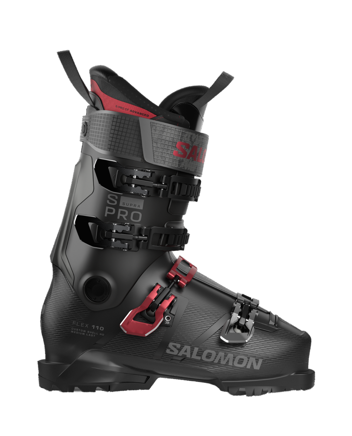 Salomon S/Pro Supra 110 - Svart alpinpjäxa för herrar