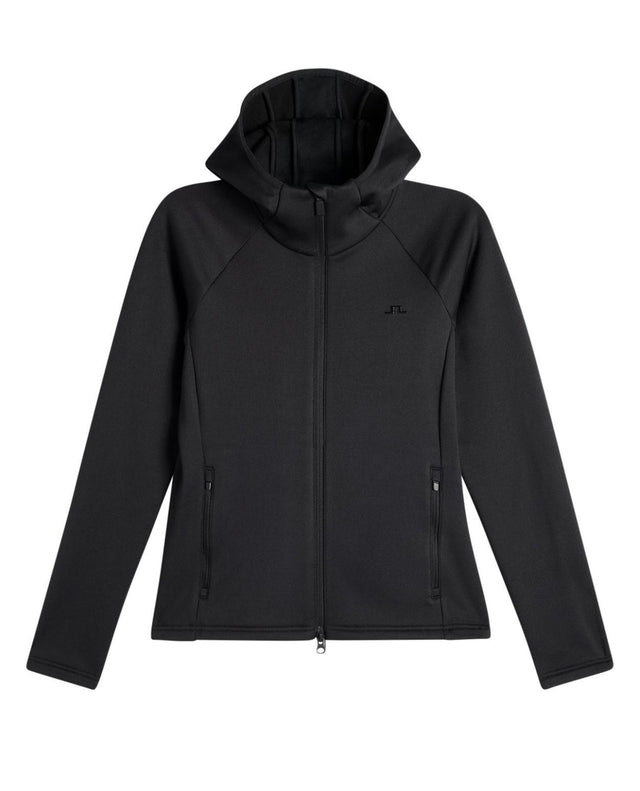 J.Lindeberg Portia Polartec Hood Dam - Svart mellanlager