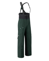 Arc'teryx Rush Bib Pant Women i färgen Dark Jade, mörkt gröna skidbyxor med hängslen anpassade för dam.