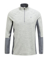 Peak Performance Magic Half Zip underställ för herrar i gråmelerad färg.