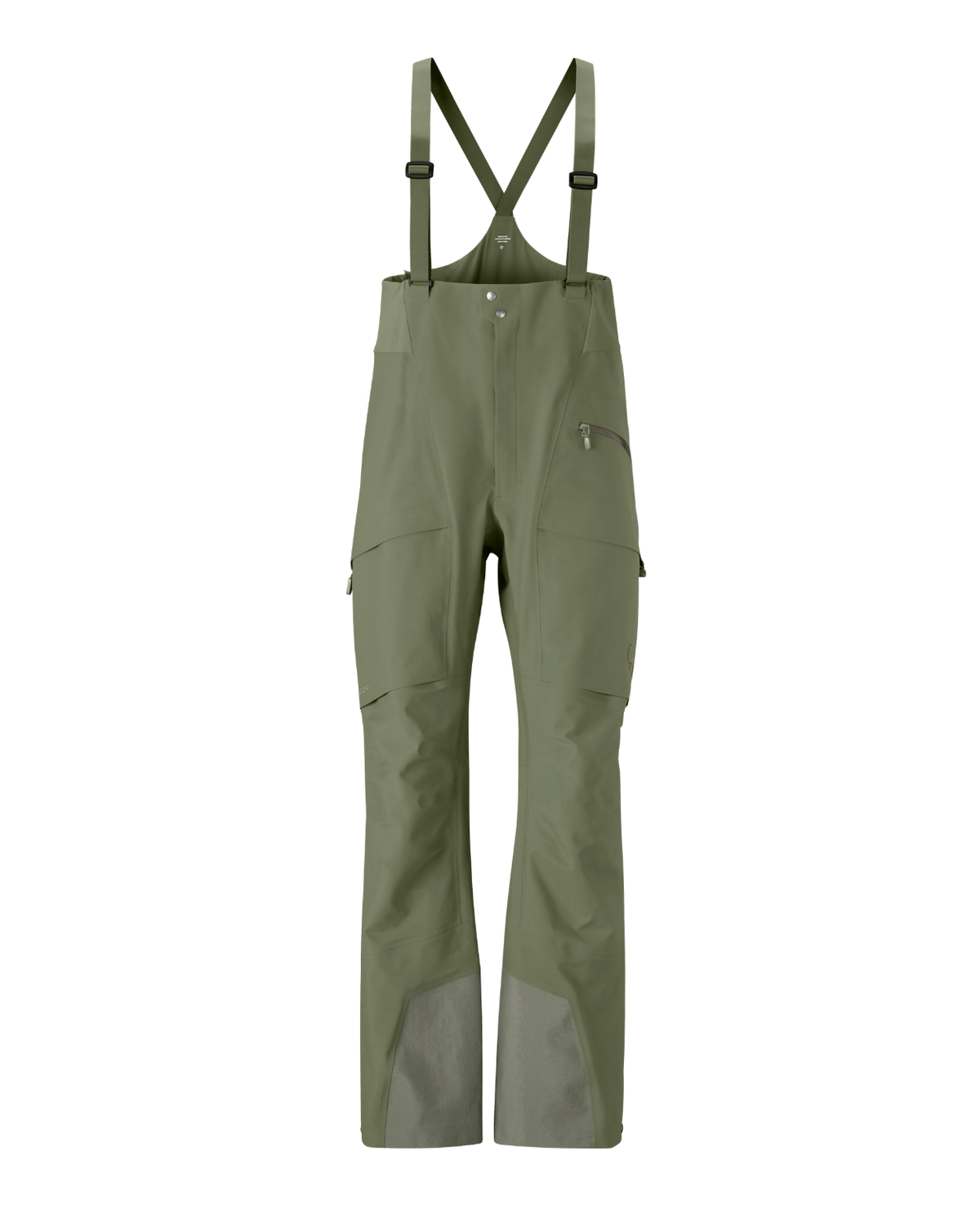 Norrøna Møre Gore-Tex Salopette dam i färgen Deep Lichen Green - Skidbyxor