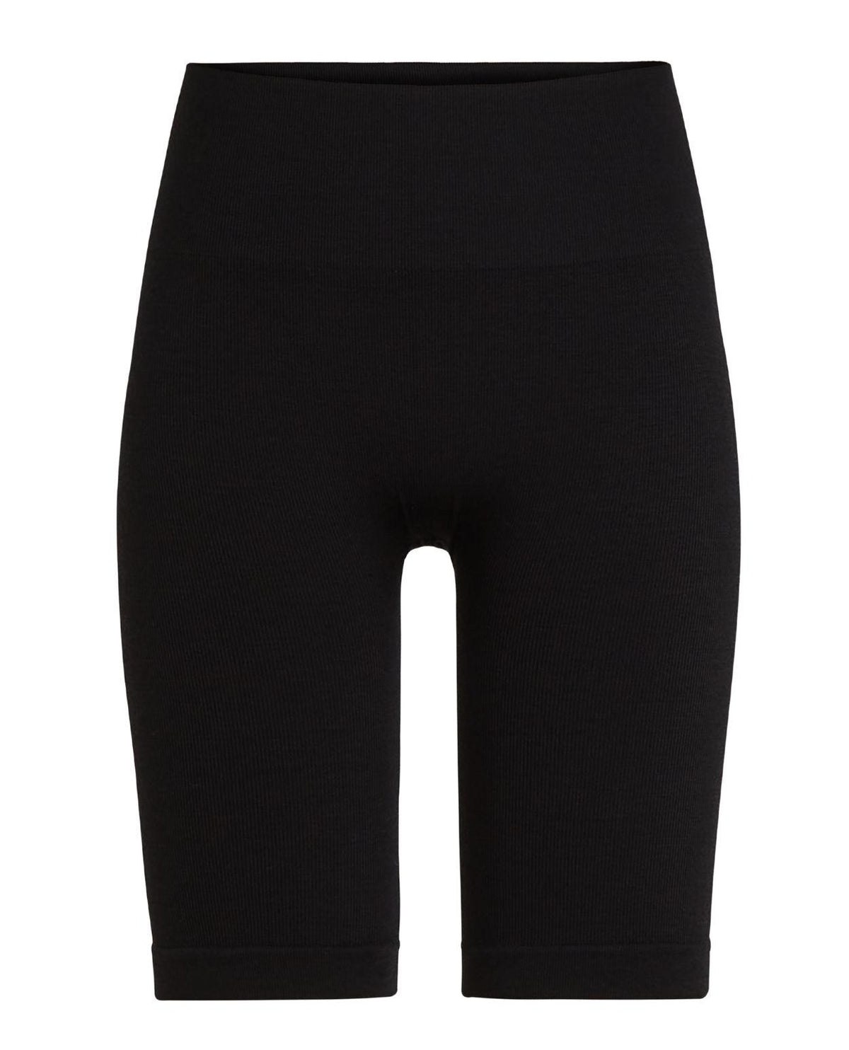 Icebreaker Merino Seamless Rib 8 High Rise Shorts Women - Svart