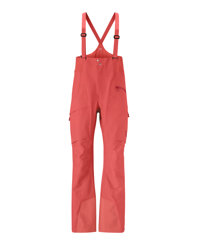Norrøna Møre Gore-Tex Salopette Women - Baked Apple - Röd skidbyxa