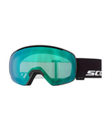 Scott Goggle Sphere OTG - svarta skidglasögon med gröna AMP Aurora Green Chrome-linser för alpina skidåkare.