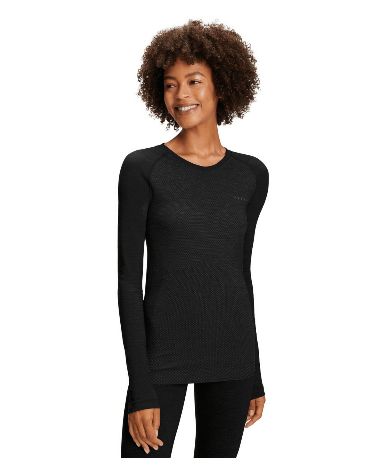 FALKE Women Long - sleeve shirt Wool - Tech Light - Black - Underställ - Alpingaraget