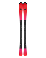 Röda och svarta Atomic Redster S9 FIS J-RP³ junior-slalomskidor med kraftfull raceplatta för tävling.