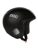 POC Super Skull kolfiberhjälm i färg carbon och uranium black för alpinskidåkning.