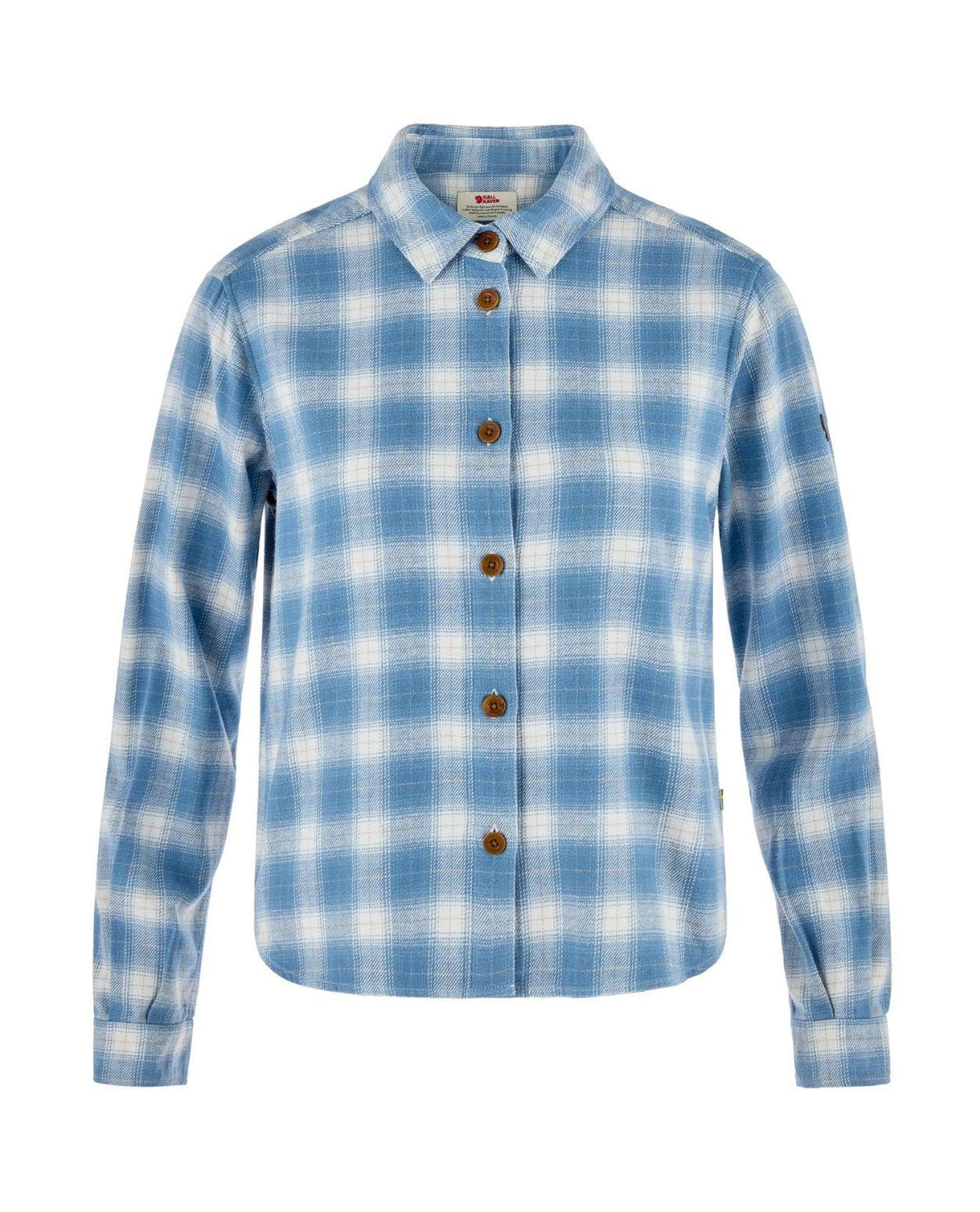 Fjällräven Övik Boxy Flannel Shirt Dam - Eggshell-Dawn Blue Alpingaraget
