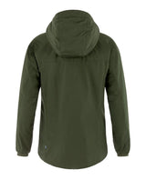 Fjällräven Bergtagen 60 Insulation Jacket Women i färgen Deep Forest-Black sett bakifrån.