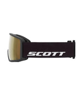 Scott Goggle Neo LS Black AMP LS Cinnamon Chrome skidglasögon med sidoprofil och rem för utförsåkning.