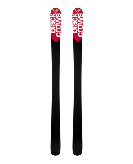Black Crows Camox 26/27 allmountainskidor sedda framifrån i röd och svart design.