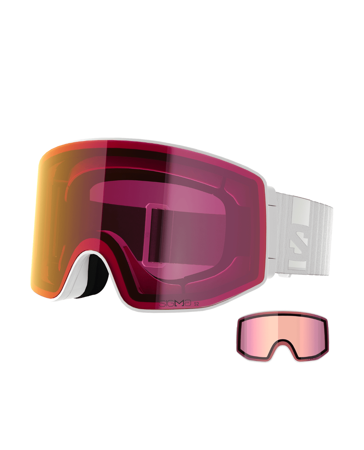 Salomon Sentry Prime Sigma - White/ - Goggles - Alpingaraget