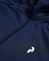 Peak Performance Rider Essentials Zip Jacket i blått med dragkedja och bröstlogo.