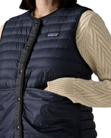 Patagonia LW Reversible Down Sweater Vest Women - Svart dunväst för dam - Alpingaraget