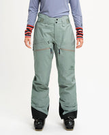 Elevenate Pure Pants Women Winter Green - Skidbyxor dam framifrån