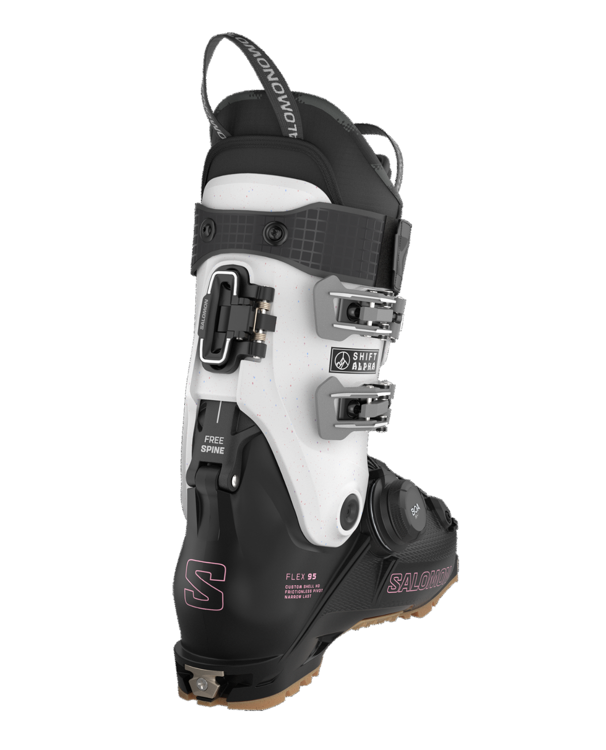 Salomon Shift Alpha BOA 95 Dam - Svart/Vit alpinpjäxa