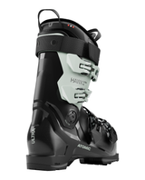 Atomic Hawx Ultra 95 W dam-alpinpjäxa i svart och sage sedd snett bakifrån med fokus på pjäxans skal och detaljer.