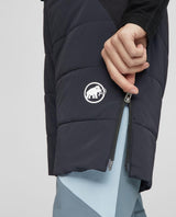 Mammut Aenergy Air IN Hybrid Shorts Women - Svart isolerad damtights med dragkedja i sidan för topptur