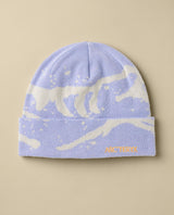 Arc'teryx Grotto Toque i Kasumi/Sea Salt med stickad design och logga för skidåkare.
