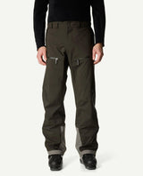 Gröna skidbyxor från Houdini för herrar, modell Ride Pants II i färgen Green Illusion.