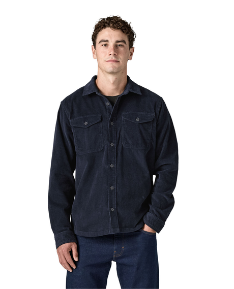 Patagonia Corduroy Shirt Men - New Navy mörkblå manchesterSkjorta för herrar
