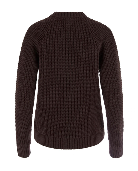 Fjällräven Övik Waffle Knit Women - Black Oak - Bakifrån