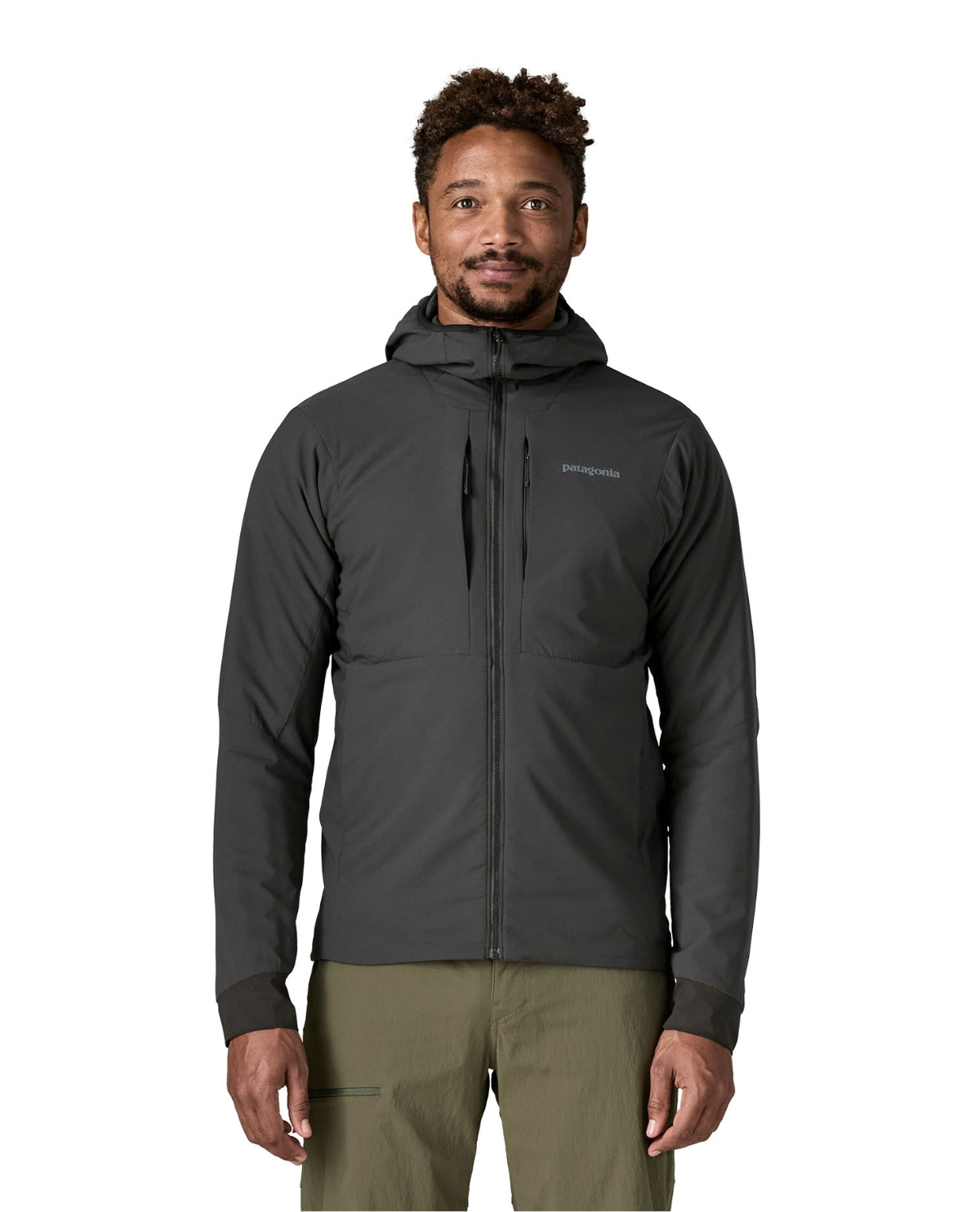 Patagonia Nano-Air Light Hoody Men - Ink Black Svart mellanlager för herrar.