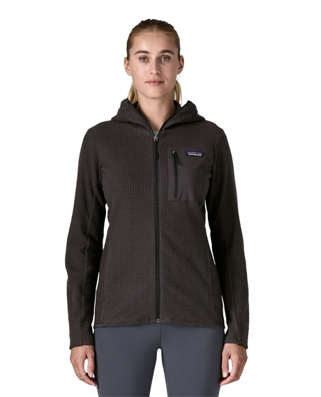 Patagonia R1 Air Full-Zip Hoody Dam - Svart Alpingaraget