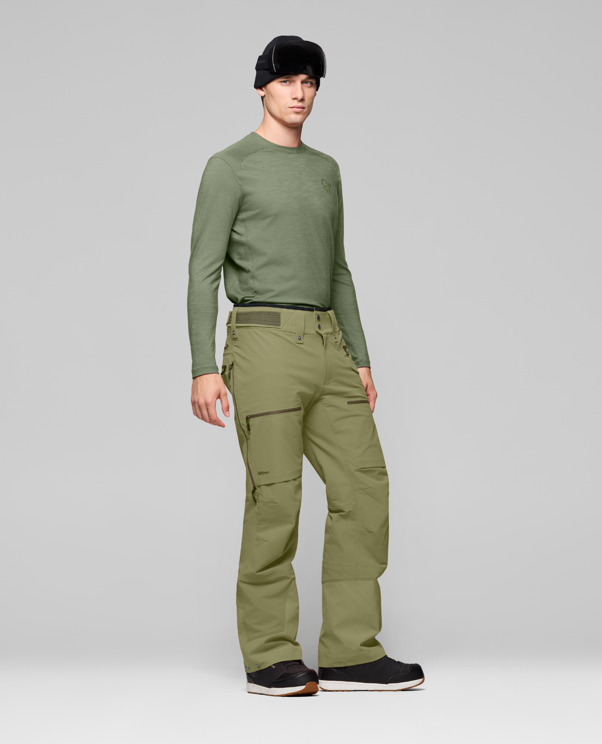 Norrøna Lofoten flex1 Pants Men - Deep Lichen Green skidbyxor för herr i grönt.