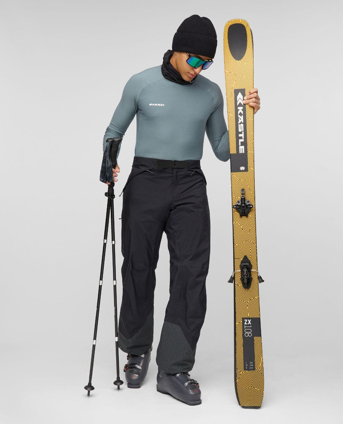 Mammut Haldigrat Gore-Tex HS Thermo Pants Men - Svart skidbyxor för herr