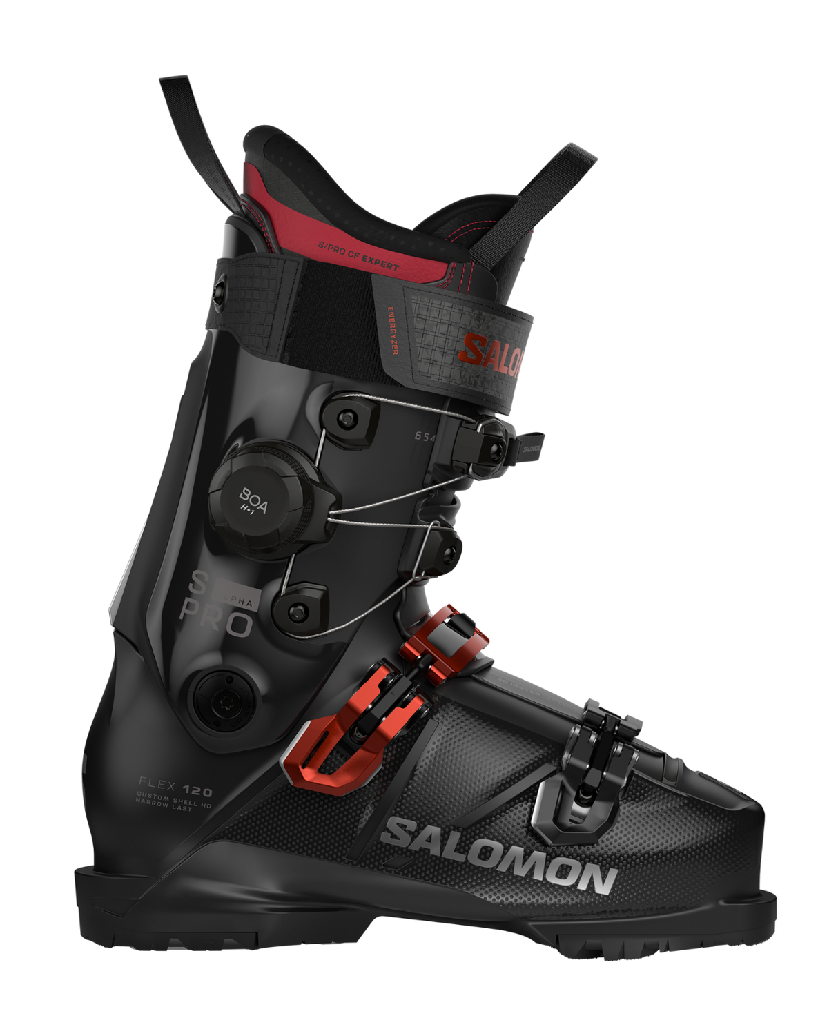 Salomon S/Pro Alpha C BOA 120 - Black/Samba Met./Dark Grey Met. - Alpingaraget