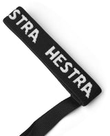 Hestra Handcuff Women svart vit handledsrem med invävd logo för skidhandskar - Alpingaraget
