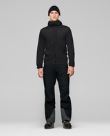 Norrøna Lyngen thermo100active Zip Hood Men - Caviar Black - Svart jacka för herr framifrån