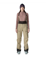 Patagonia PowSlayer Bibs Women - Weathered Stone dam skidbyxor framifrån