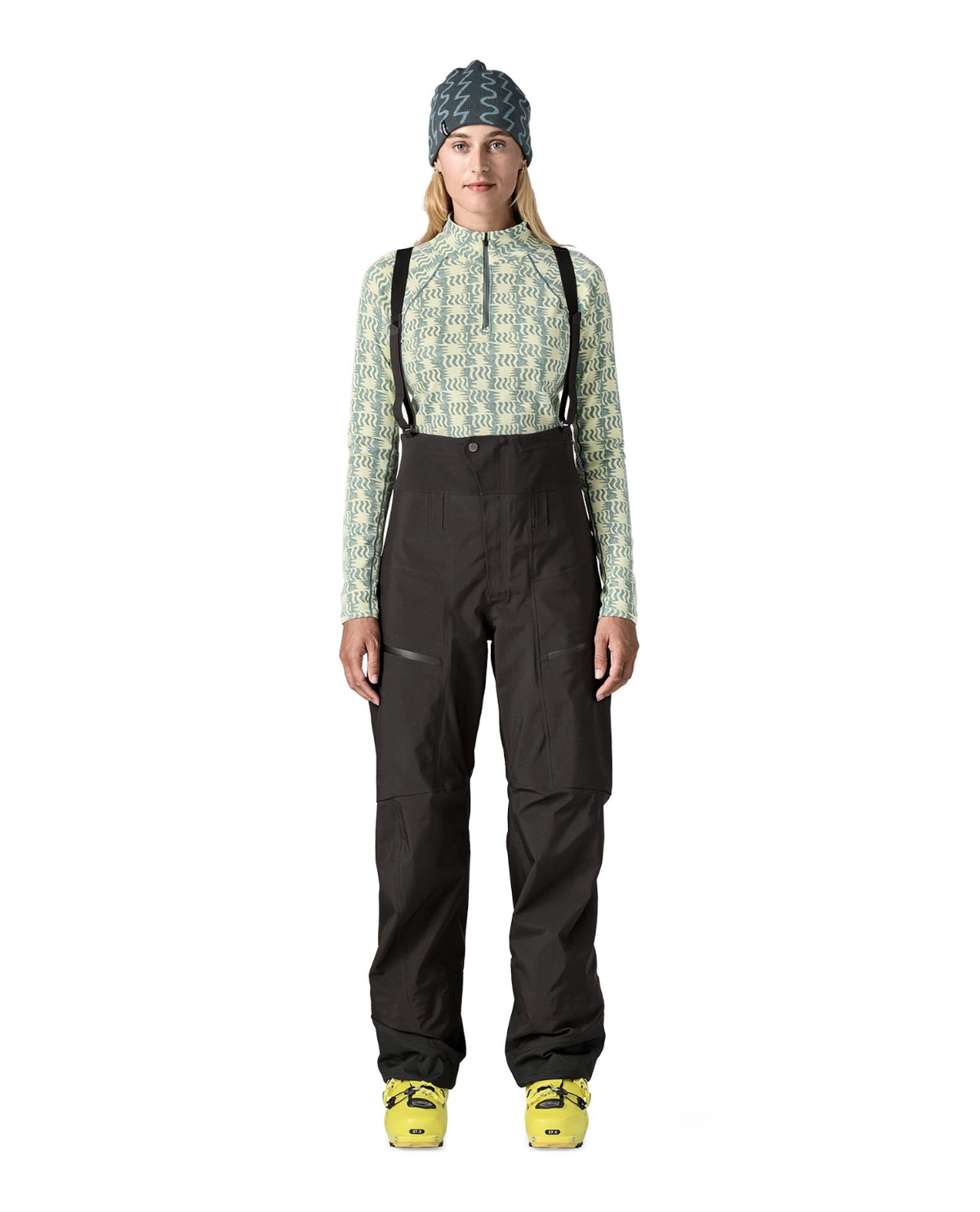 Patagonia PowSlayer Bibs Women - Svart skidbyxa för damer