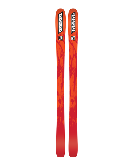 K2 Mindbender 88 är en mångsidig all mountain-skida i rött med trygg kontroll för pist och varierat före.