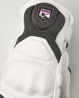 Hestra Impact Racing Junior Mitt - Vit/Cerise knogskydd