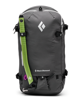 Black Diamond Helio 22 Backpack - Svart ryggsäck för topptur med fäst isyxa