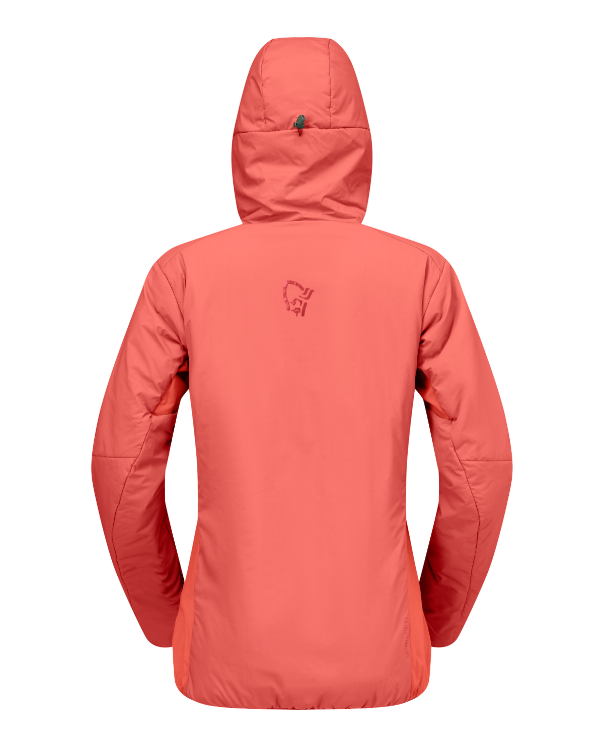 Norrøna Femund thermo60 Zip Hood Women - Deep Sea Coral (Bakifrån)