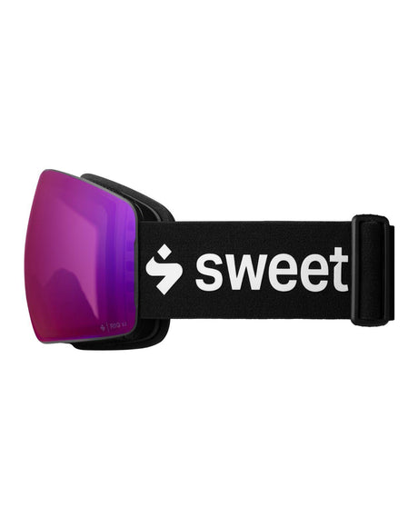 Sweet Protection Connor RIG Reflect skidglasögon i profil med lila RIG Bixbite-lins och svart logoband.