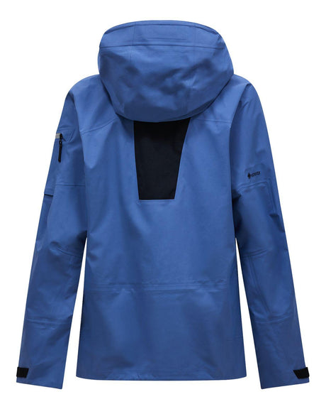 Peak Performance Alpine Gore-Tex 3L Jacket Men i blått sett bakifrån