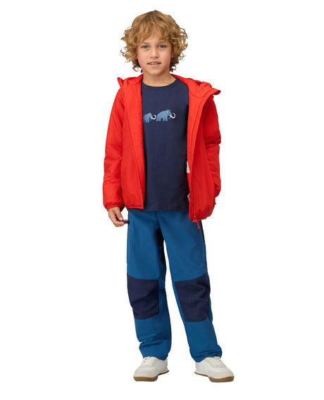 Mammut Rime IN Hooded Jacket Junior - Röd isolerad jacka för barn och ungdomar