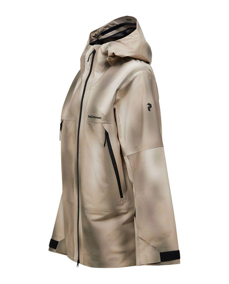 Peak Performance Edge 3L AOP Jacket Men i färgen 336 Beam Fade från sidan.