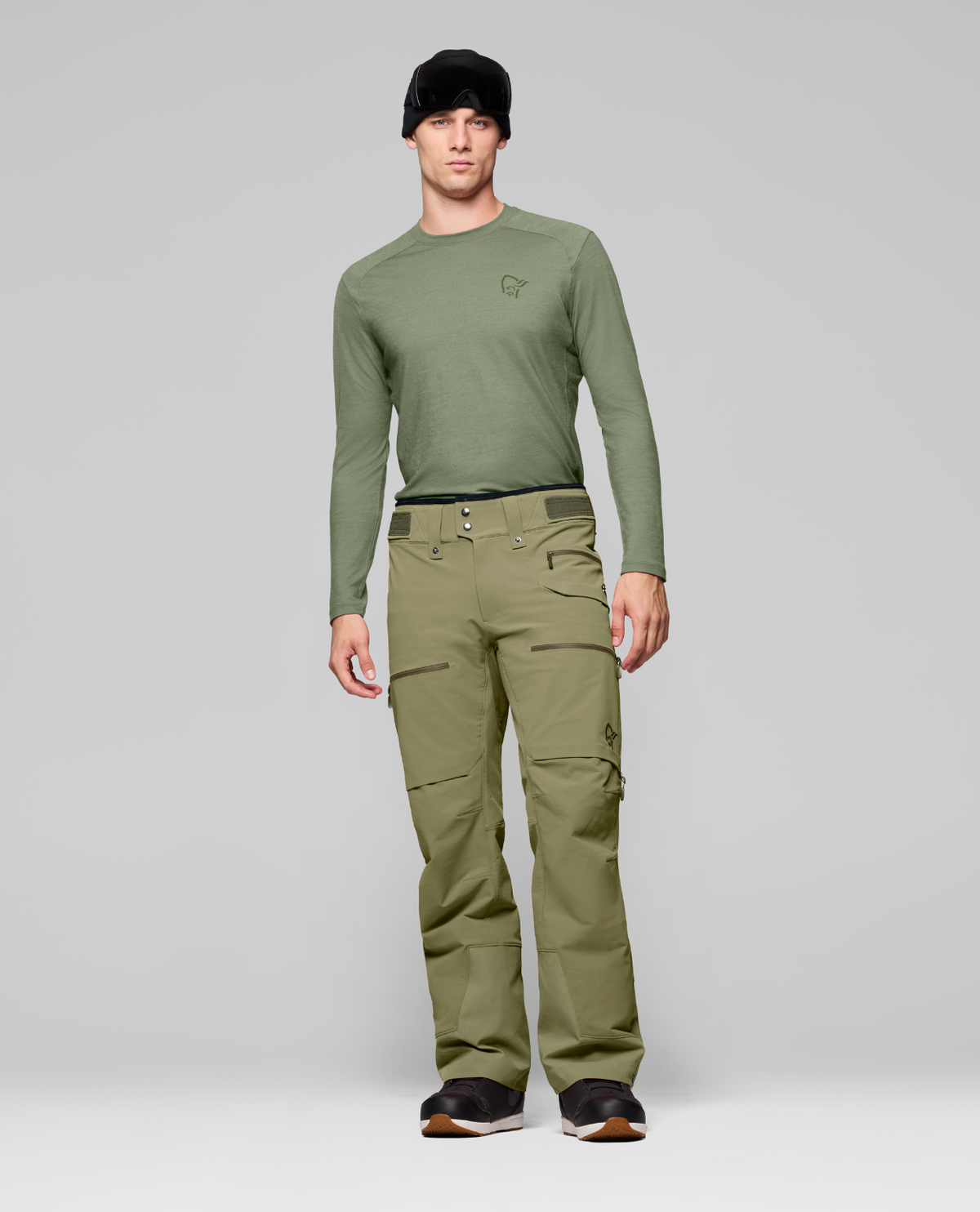 Norrøna Lofoten flex1 Pants Men - Deep Lichen Green - Alpingaraget