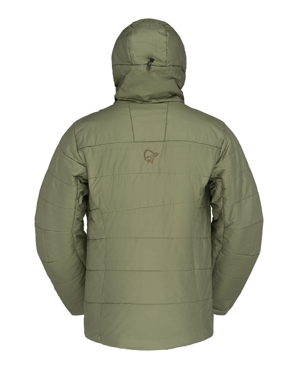 Norrøna Femund thermo60 Zip Hood Men - Olive Night bakifrån