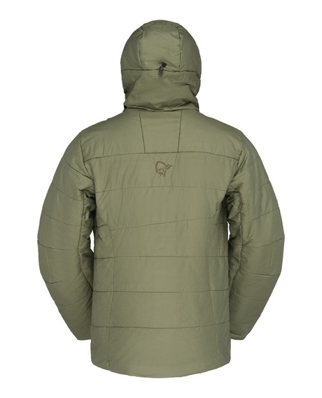 Norrøna Femund thermo60 Zip Hood Men - Olive Night bakifrån