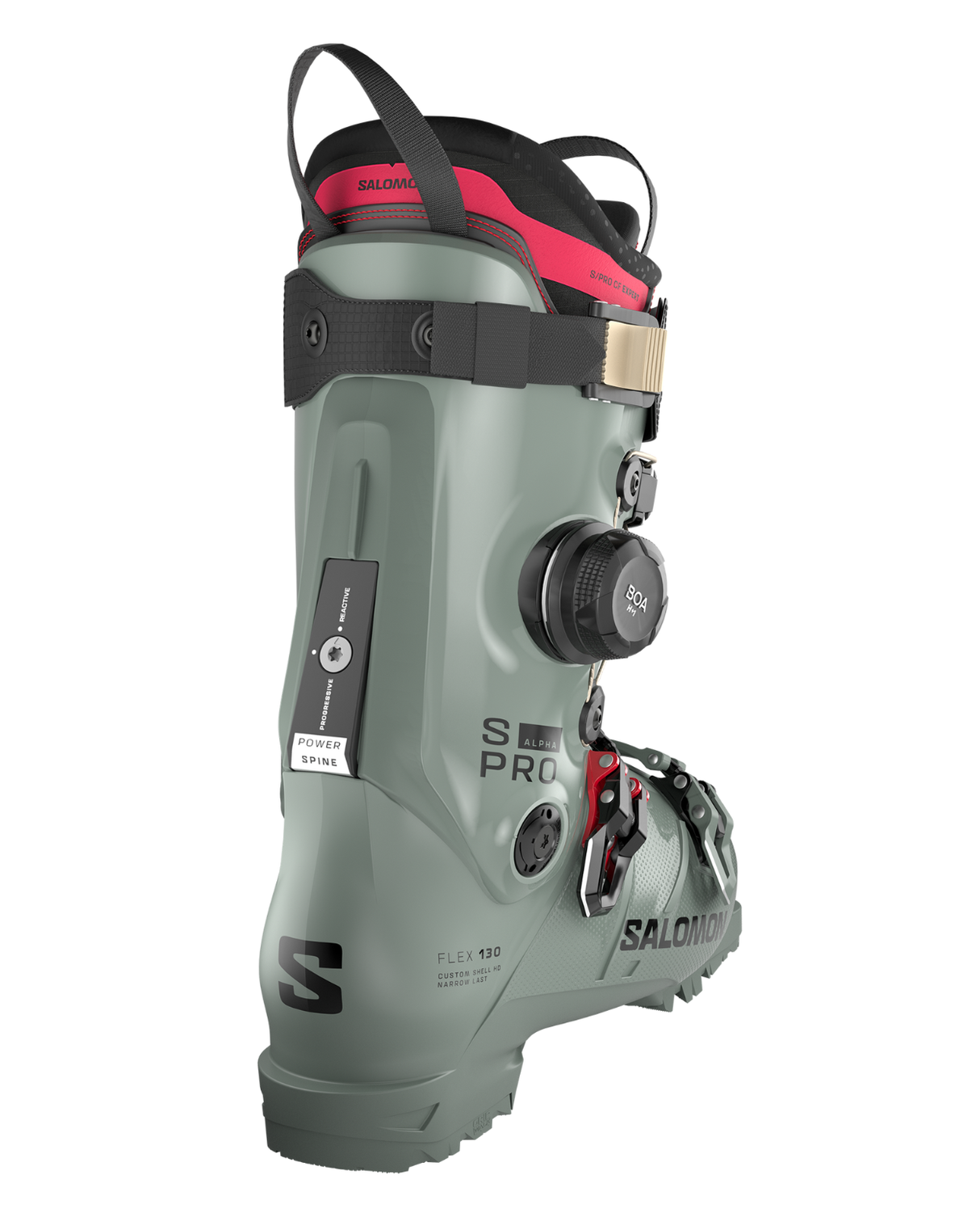 Salomon S/Pro Alpha C BOA 130 - Wrought Iron/Black/Raspberry - Alpingaraget