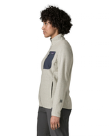 Patagonia R1 Air Jacket Women i fargen Birch White visad fran sidan.