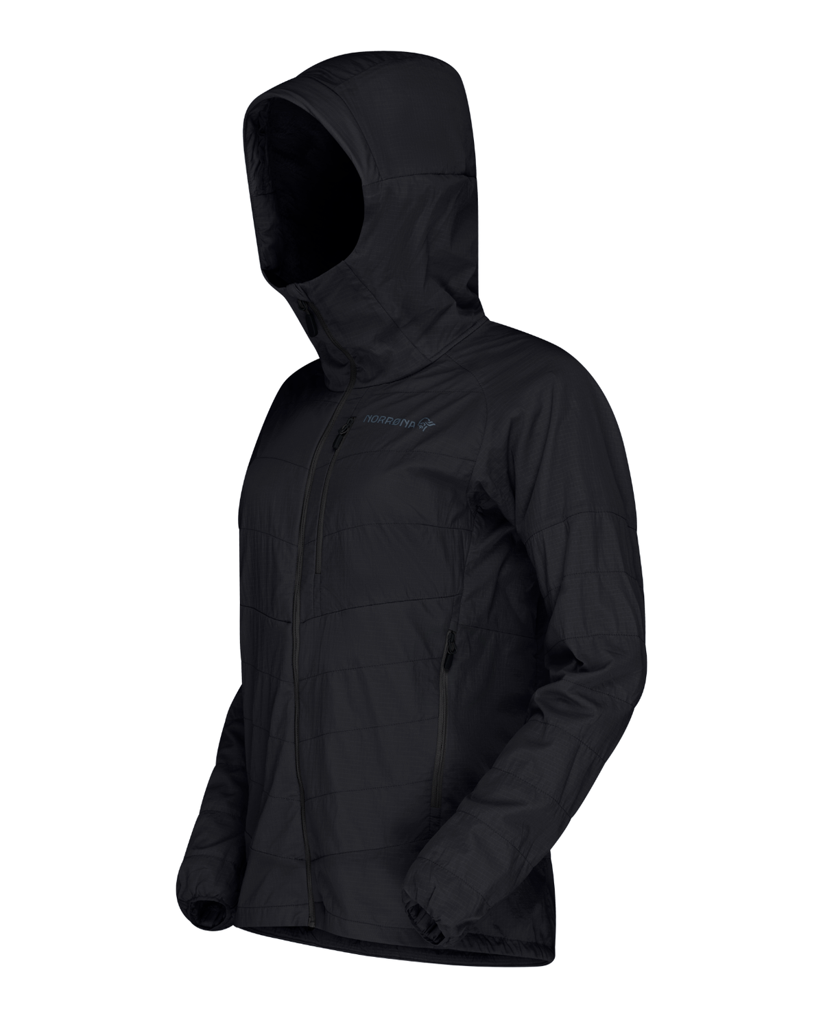 Norrøna Lyngen thermo100active Zip Hood Women - Caviar Black Svart
