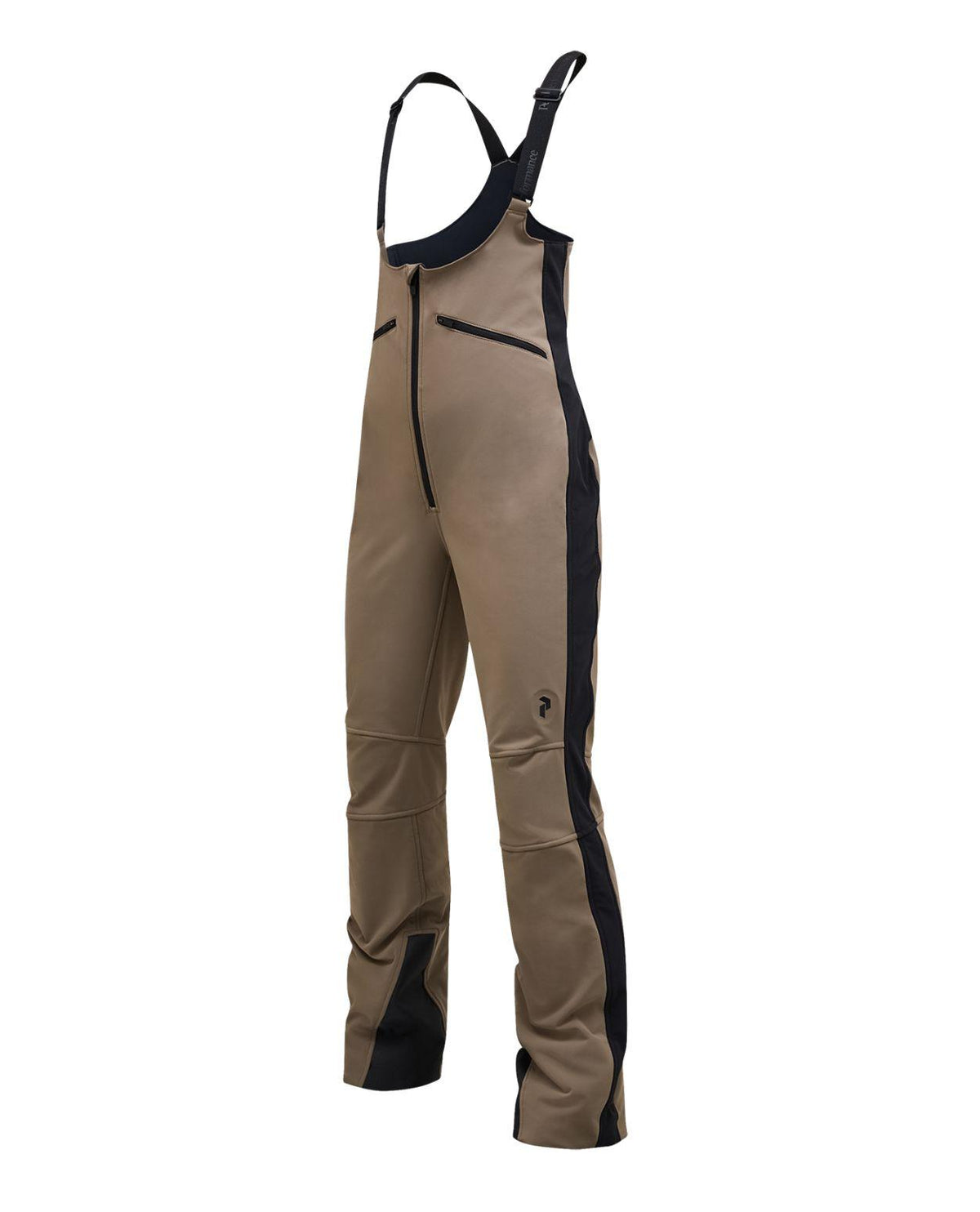 Peak Performance Stretch Bib Pants Women - Terrain Tan/Black - Skidbyxor dam Alpingaraget